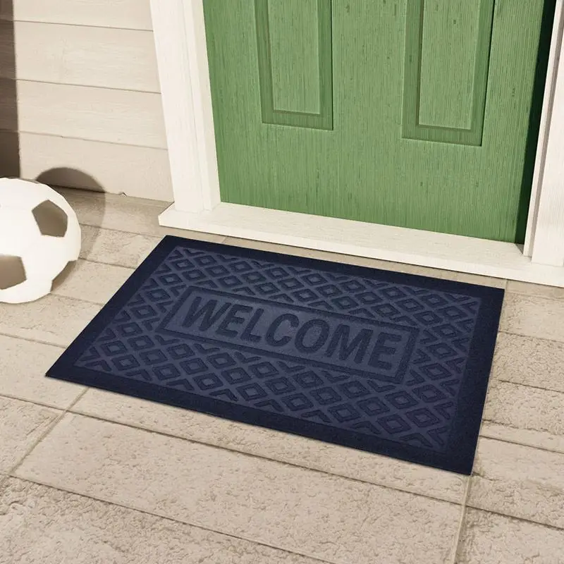 Fußmatte mit Rautenmuster und Schriftzug „Welcome“ – Bild 2
