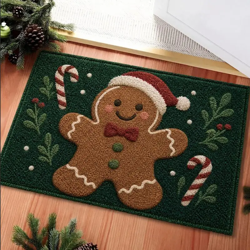 Fußmatte Weihnachten Outdoor mit Tannenbaum-Motiv – Grün